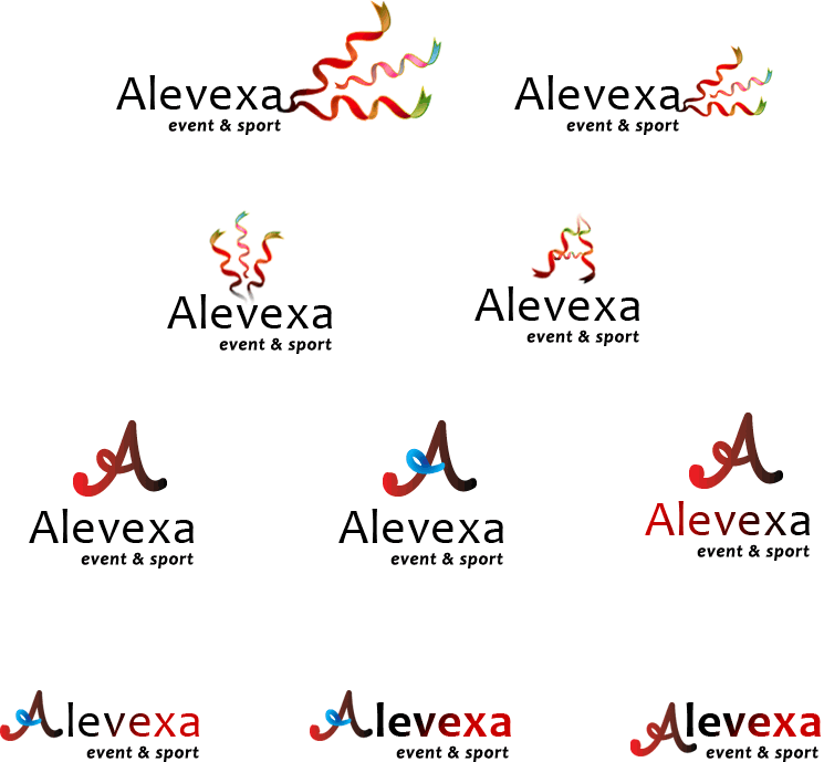 Варианты логотип Alevexa